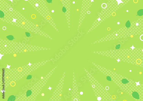 初夏のイメージグリーンの背景素材