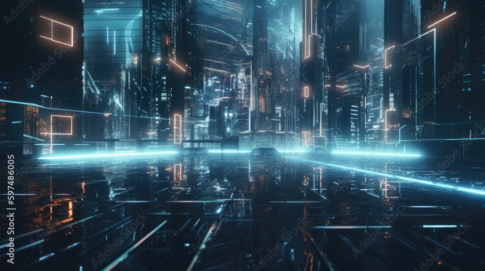 Sci-fi futuristic background