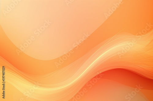 Orange abstract wavy background