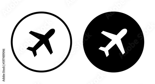 Plane icon vector. Airplane, aircraft concept