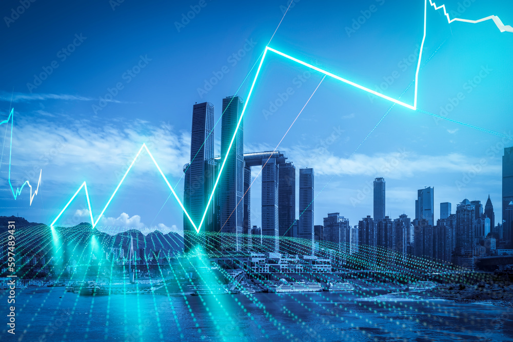 Concept of Urban Architectural Landscape and Trends in Financial Stocks, Market Securities, Real Estate, and Economic Development Concept of Urban Architectural Landscape and Trends in Financial Stocks, Market Securities, Real Estate, and Economic Development