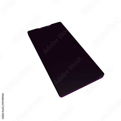 purple phone with microphone