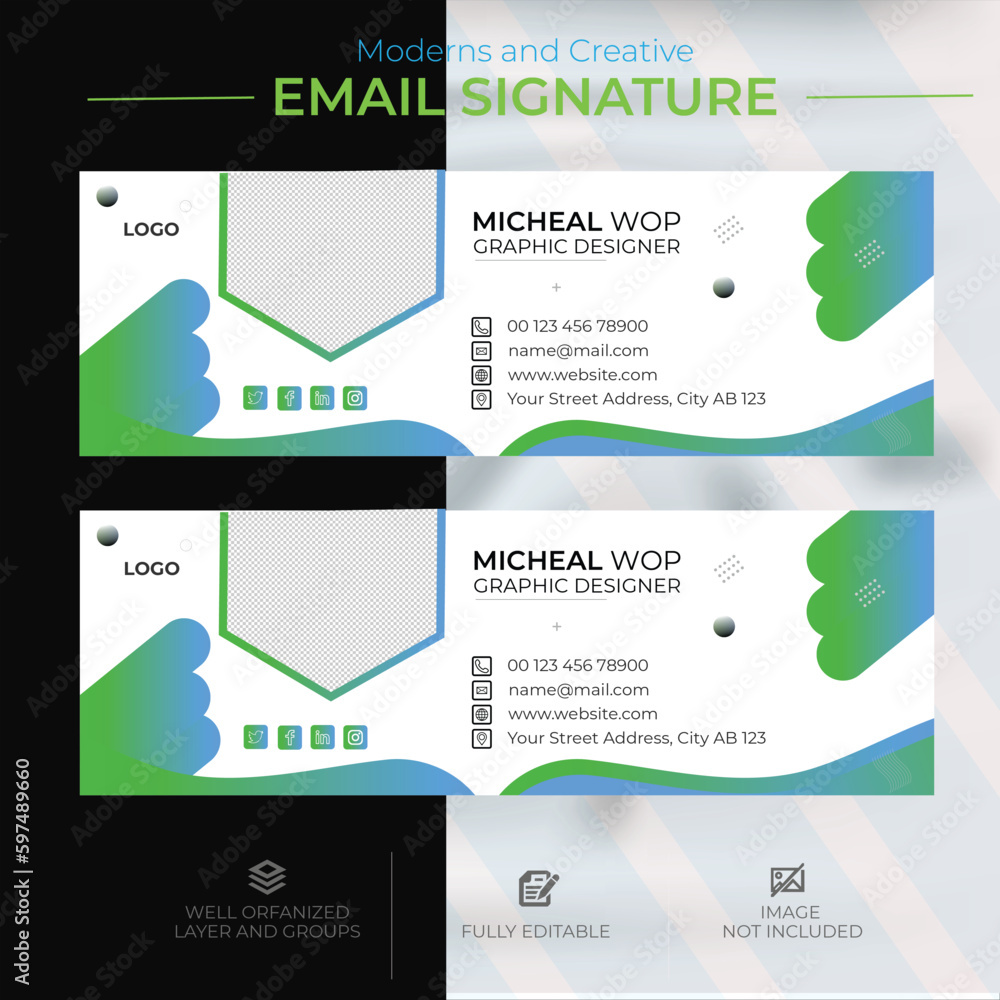 Email signature template Design post Email signature template Design post