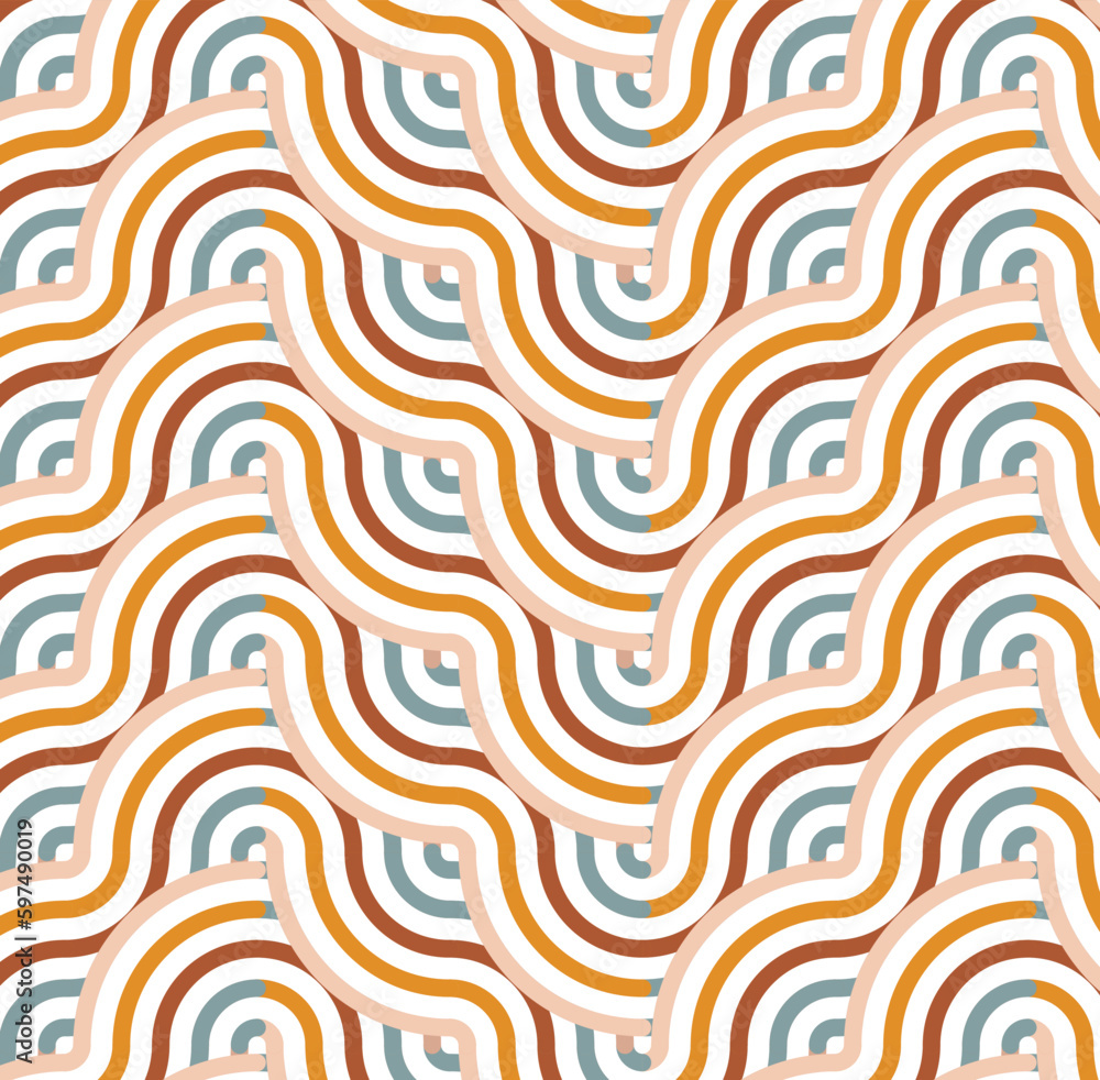 Colorful overlapping circles. Geometric line circle abstract background seamless pattern vector design.
Colorful overlapping circles. Geometric line circle abstract background seamless pattern vector design.