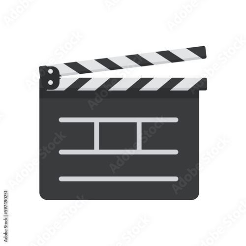 movie slate for the beginning of the show. Applause of film director to start filming drama