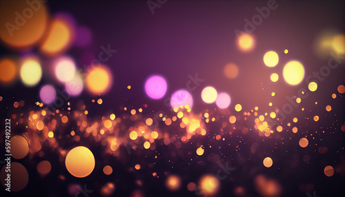 Abstract violent background with bokeh defocused background Ai generated image