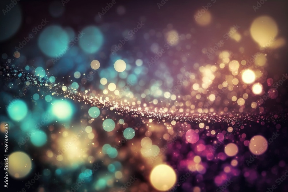 Abstract texture, light bokeh background, glitter vintage lights background
