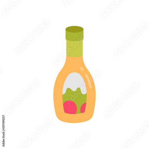 Salad Dressing icon in vector. Illustration
