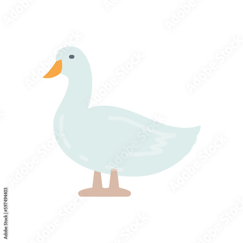 Duck icon in vector. Illustration