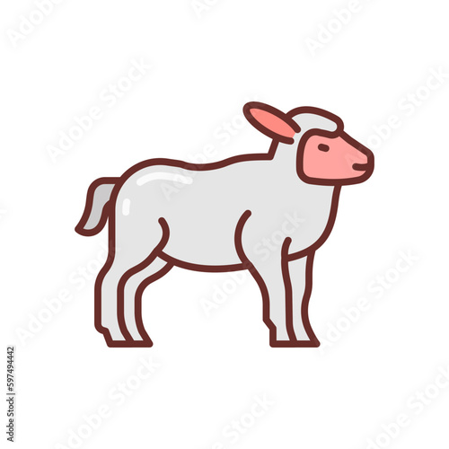 Lamb icon in vector. Illustration