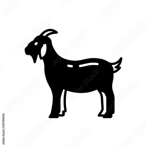 Goat icon in vector. Illustration