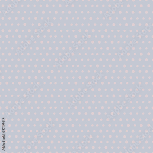 Simple and elegant polka dots pattern. Seamless vector pattern with small hand drawn dots. Classic dotted background