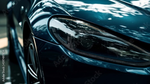 The gloss of a scratch resistant car finish. AI generated © ArtStage