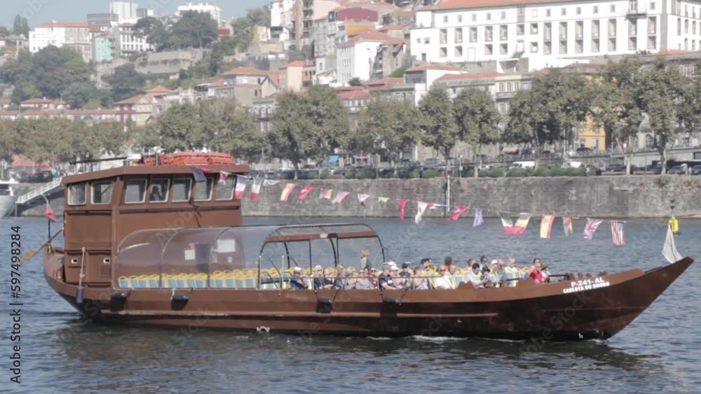 River, Ribeira in Porto, Portugal River, Ribeira in Porto, Portugal