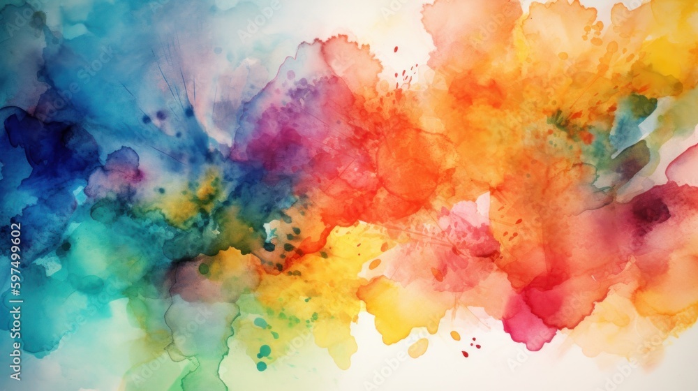 Watercolour backgrounds are often used in graphic design, web design, and print design to add a soft, organic feel to the overall design. They can be created in a wide range of colours.