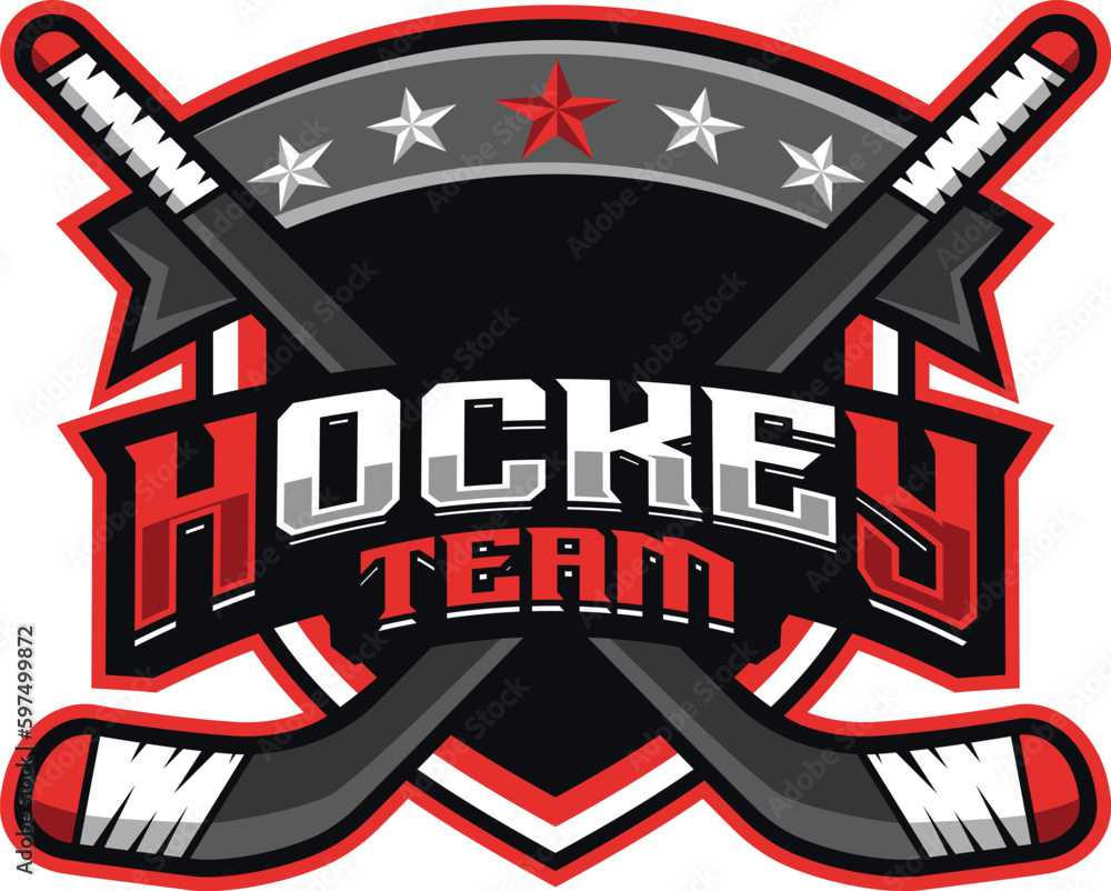 Hockey Logo Design Sports Logo, Hockey Team Mascot Logo Tournament Logo ...