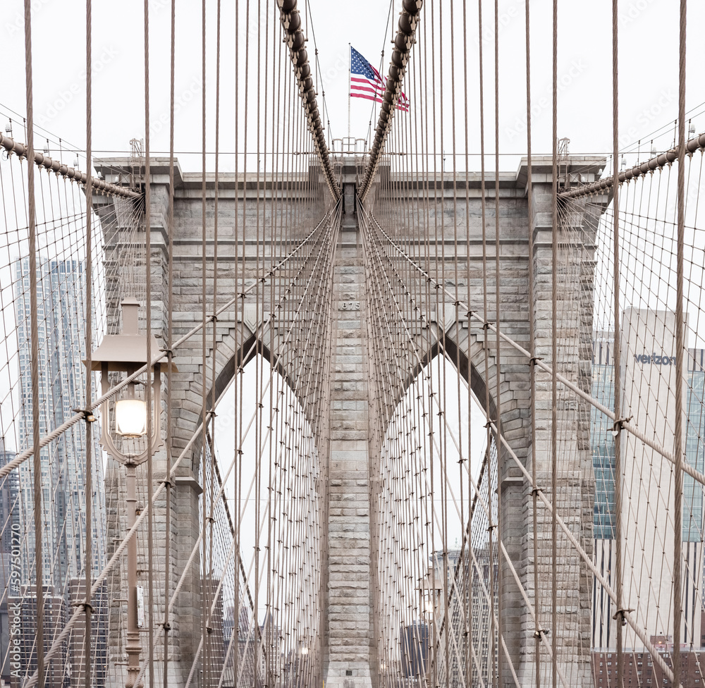 Fototapeta premium New York city Brooklyn Bridge