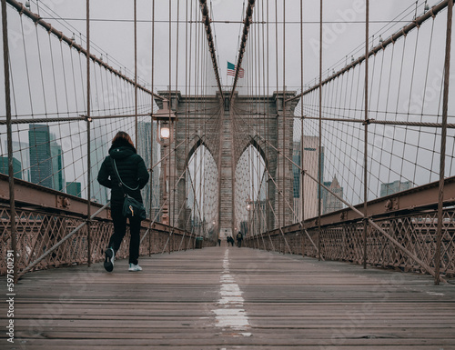 New York city Brooklyn Bridge  
