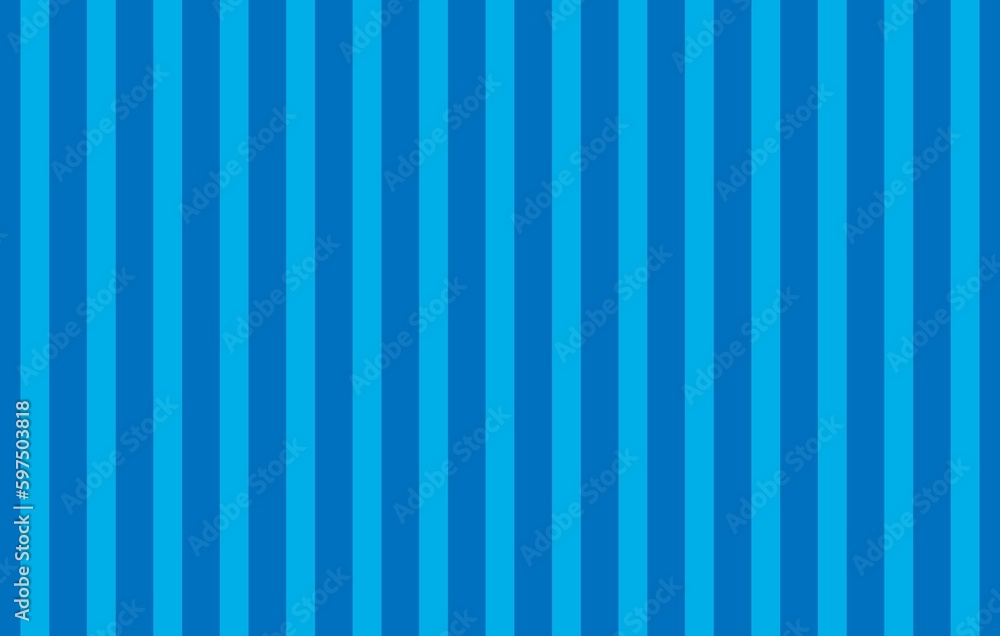 Obraz premium Stripe pattern lines light blue and turquoise color background, 3d rendering.