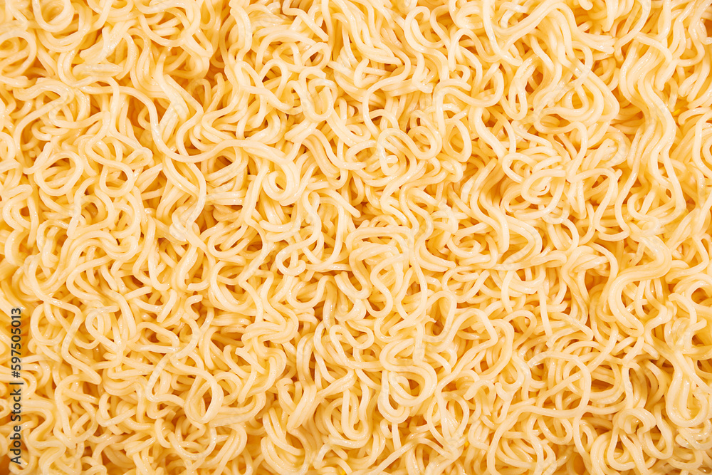 Texture of curly noodles. Food background. Texture of curly noodles. Food background.