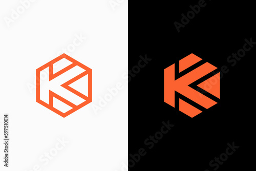 letter k logo vector premium design
