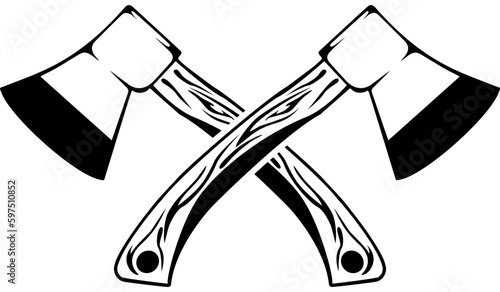 Ax hunting emblem