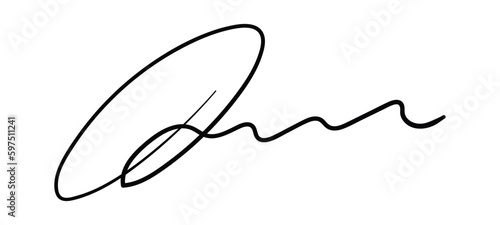 Fake hand drawn autographs set. Handwritten signature scribble for business certificate or letter. Vector isolated illustration