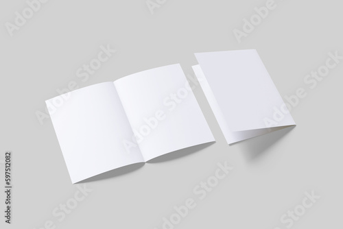 A5 Brochure Blank can be used to make your presentation project