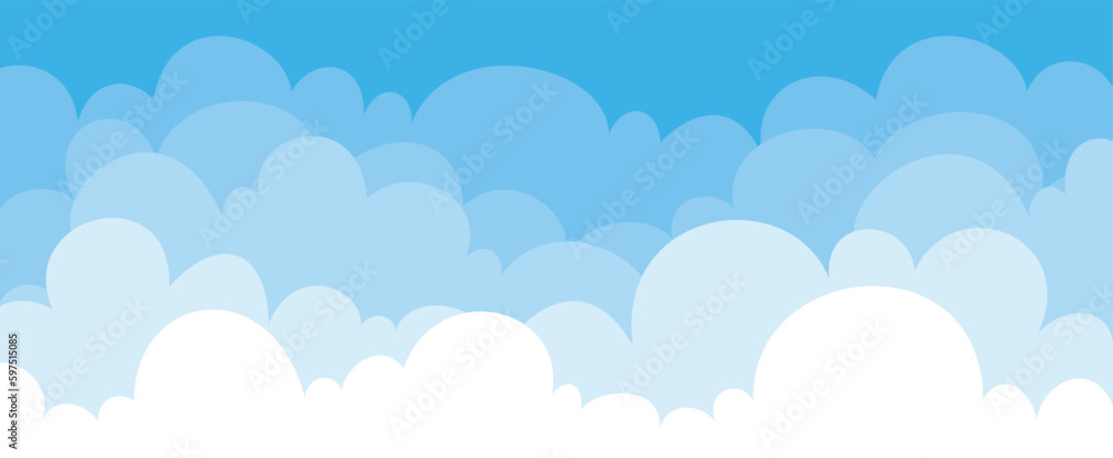 Blue Sky With Clouds Nature Background