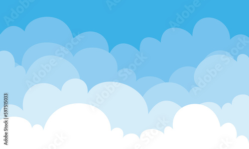 Blue Sky With Clouds Nature Background