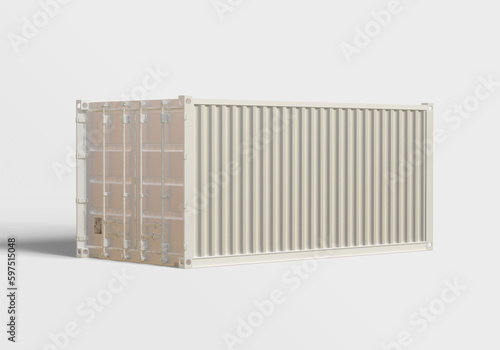 Shipping container blank can be use to make a presentation project