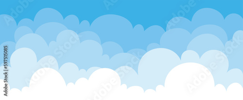 Blue Sky With Clouds Nature Background