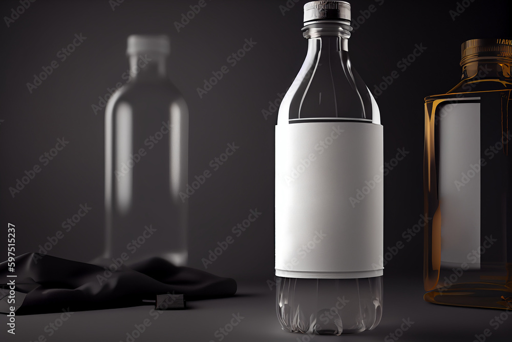 Bottle mockup - oil and skincare, wellness product Bottle mockup - oil and skincare, wellness product