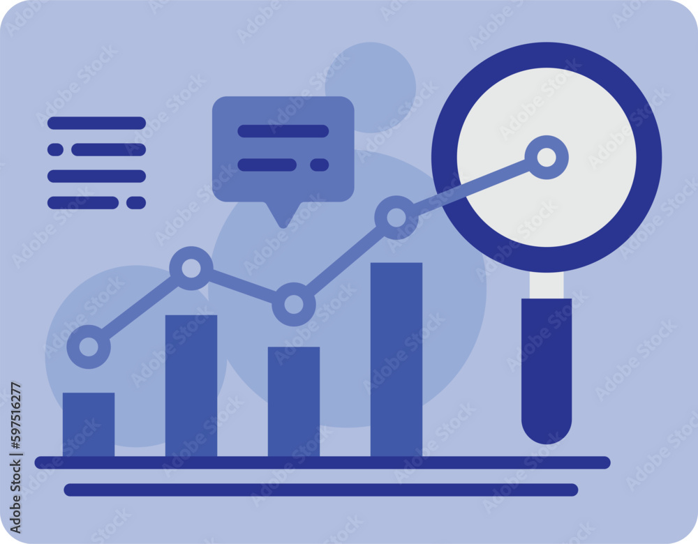 statistics analysis process and business productivity improvement flat icon statistics analysis process and business productivity improvement flat icon