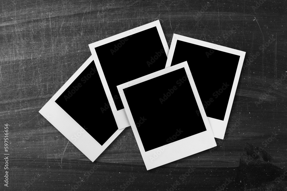 Empty blank classic retro photo frames Empty blank classic retro photo frames