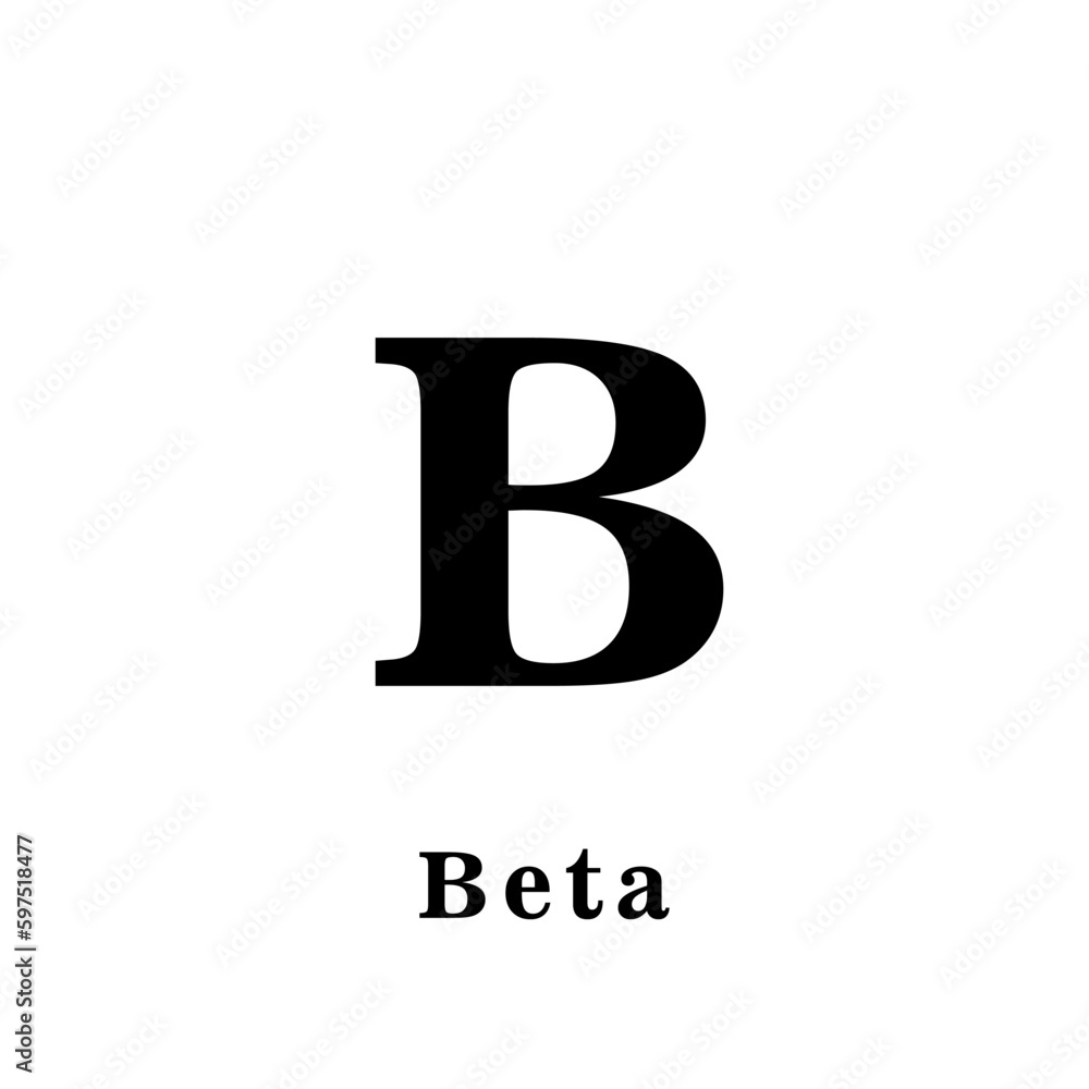Alpha beta icon vector logo design template Alpha beta icon vector logo design template