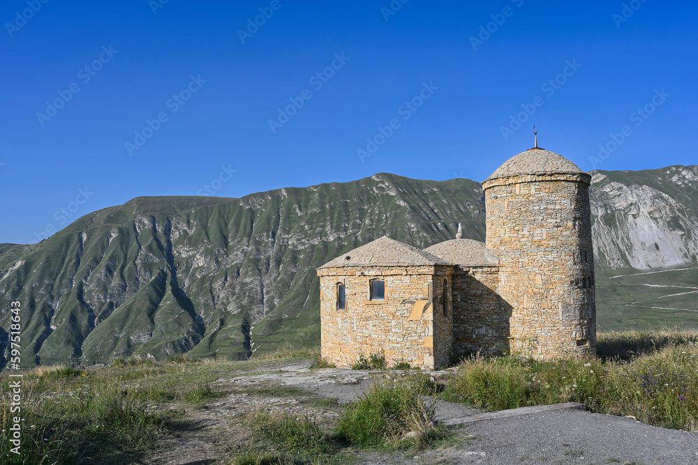 Ancient mosque in the Matlas mountain valley
