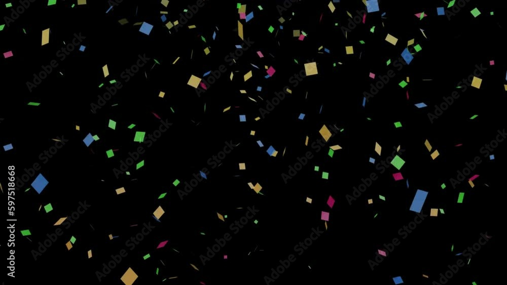 Falling shining balls, the confetti, abstract screensaver, 4K video Falling shining balls, the confetti, abstract screensaver, 4K video