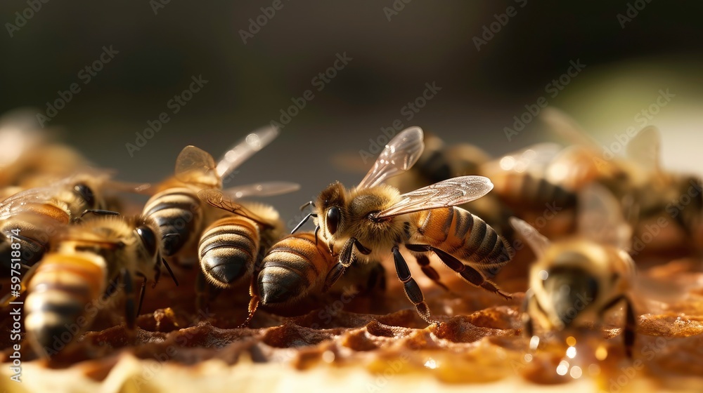 Sweet Honey from Busy Bees: An AI-Generated Image Sweet Honey from Busy Bees: An AI-Generated Image