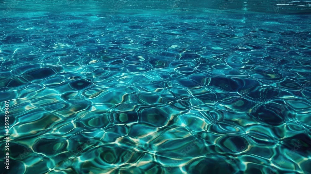 Obraz premium Clear Water with Sunlight Reflections (AI Generated)