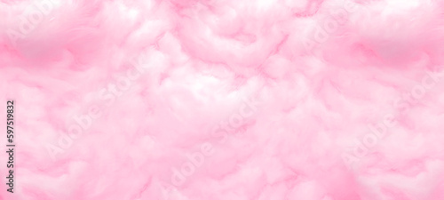 Sweet soft cotton candy background, fluffy pink pastel candyfloss texture, abstract blurred dessert Ai generated