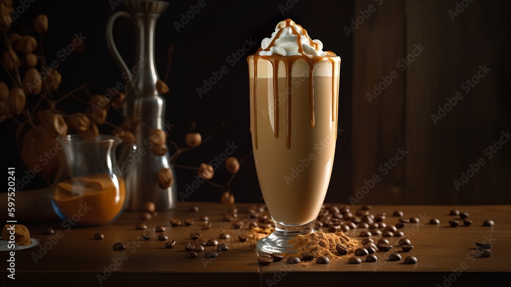 Obraz premium Coffee Caramel Milkshake