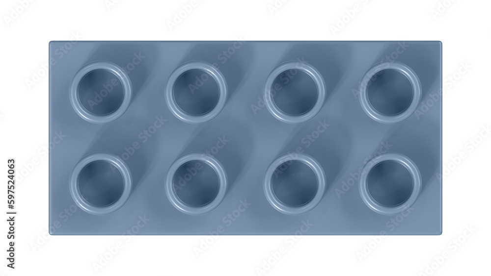 Faded Denim Bricks Block Isolated on a White Background. Close Up View of a Plastic Children Game Brick for Constructors, Top View. High Quality 3D Rendering with a Work Path. 8K Ultra HD, 7680x4320 Faded Denim Bricks Block Isolated on a White Background. Close Up View of a Plastic Children Game Brick for Constructors, Top View. High Quality 3D Rendering with a Work Path. 8K Ultra HD, 7680x4320