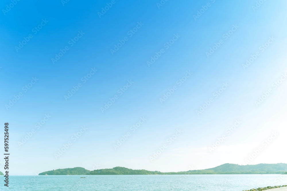 Sky gradient background. Bright morning and enjoy the fresh sky in Patong, Phuket, Thailand. Sky gradient background. Bright morning and enjoy the fresh sky in Patong, Phuket, Thailand.