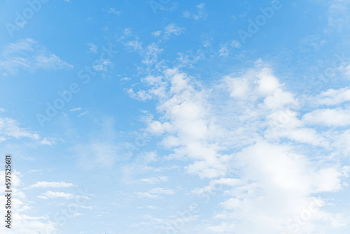 blue sky with clouds in Tokyo Japan.