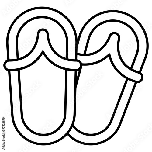 An icon design of flip flop