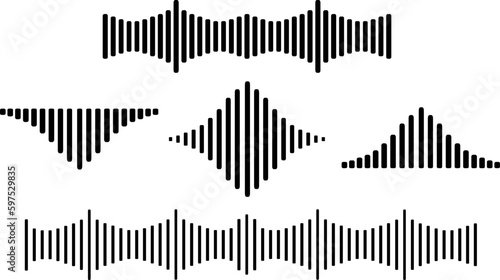 Vektor Set: Audio Schallwellen