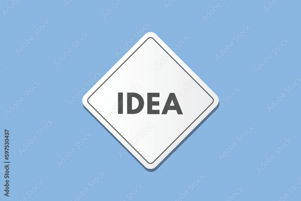 Idea text Button. Idea Sign Icon Label Sticker Web Buttons Idea text Button. Idea Sign Icon Label Sticker Web Buttons