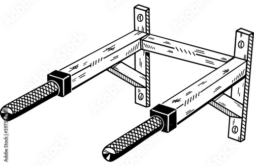 Dip Bars Training Apparatus
