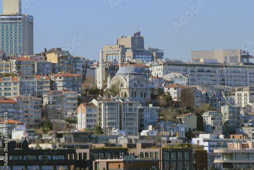 Buildings on the shore of the Golden Horn Bay in the Asian part of Istanbul